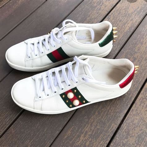 gucci sneakers with pearls and spikes|gucci ace sneakers price increase.